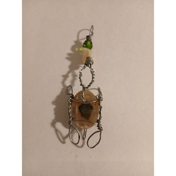 Handmade Wire Turtle Necklace Pendant  Animal - Picture 1 of 7